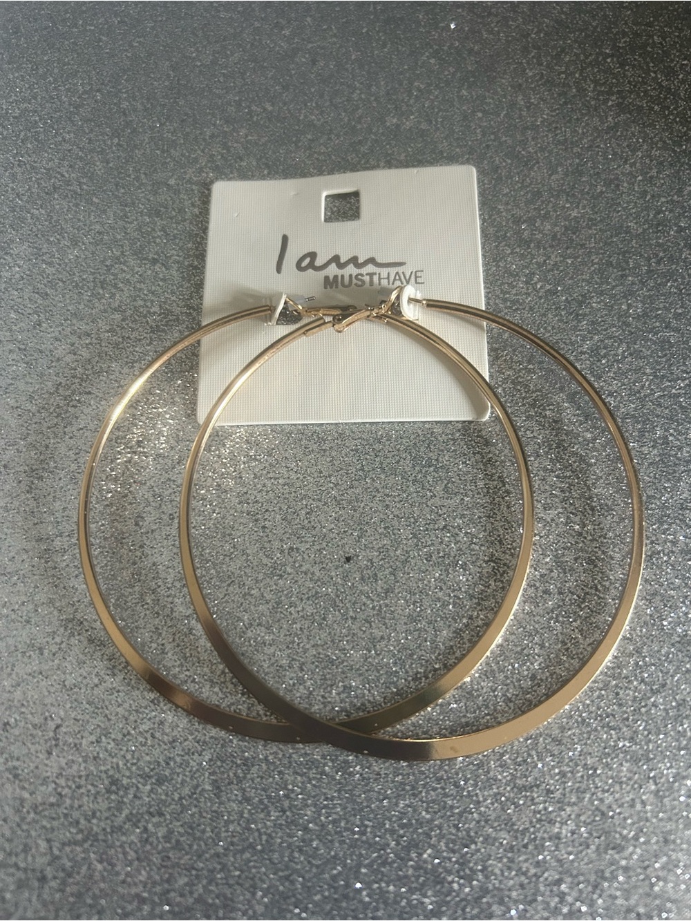 I Am Musthave Gold Hoop Earrings